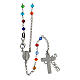 Rosary E Gioia Sia, 925 silver and multicoloured beads s1