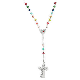 Rosari argento: Rosario E Gioia Sia argento 925 grani multicolore