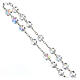 Rosary in shiny 925 silver with aquamarine faceted crystal beads 8 mm s3