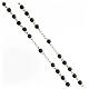Silver rosary 925 crucifix grey hematite beads 4 mm s3