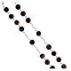 Rosary in 925 silver with 6 mm purple agate beads s3