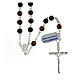 Rosary in 925 silver with 6 mm tiger's eye beads s1