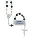 Rosary in 925 silver with 4 mm green hematite beads s2