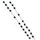 Rosary with green hematite beads 4 mm in 925 silver s3