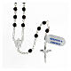 Rosary in 925 silver with 4 mm brown hematite beads s1