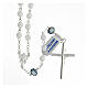 Rosary in 925 silver with 6 mm crystal beads s2