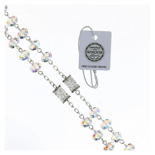 Rosary in 925 silver with 8 mm multicolour beads 3