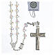 Rosary in 925 silver with 8 mm multicolour beads s1