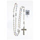 Rosary in 925 silver with 8 mm multicolour beads s4