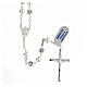 Rosary in 925 silver with 6 mm multicolour beads s1