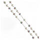 Rosary in 925 silver with 6 mm multicolour beads s3