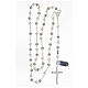 Rosary in 925 silver with 6 mm multicolour beads s4