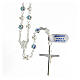 Rosary in 925 silver with 6 mm strassball beads s2