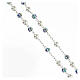 Rosary in 925 silver with 6 mm strassball beads s3