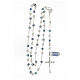 Rosary in 925 silver with 6 mm strassball beads s4