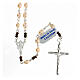 Rosary in 925 silver with 6 mm rose hematite beads s1