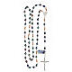 Rosary in 925 silver with 6 mm hematite beads s4