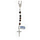 Rosary in 925 silver with 6 mm beads Miracolous Medal s2