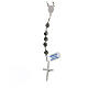 Rosary Mexican agate 6 mm beads 925 silver Miraculous medal s2