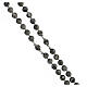 Rosary Mexican agate 6 mm beads 925 silver Miraculous medal s3