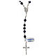Rosary in 925 silver with 6 mm beads Our Lady of Miracles s1