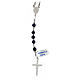 Rosary in 925 silver with 6 mm beads Our Lady of Miracles s2