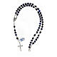 Różaniec ze srebra 925, koraliki lapis lazuli 6 mm s4