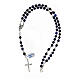 Rosary Miraculous centerpiece lapis lazuli beads 6 mm 925 silver s4
