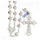 Rosary in 925 silver filigree with heart and cross 5.6 cm s2