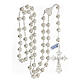 Rosary in 925 silver filigree with heart and cross 5.6 cm s4