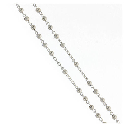 Rosenkranz aus 925er Silber mit Perlen 3
