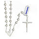 Rosary tubular cross 925 silver 6 mm beads s2