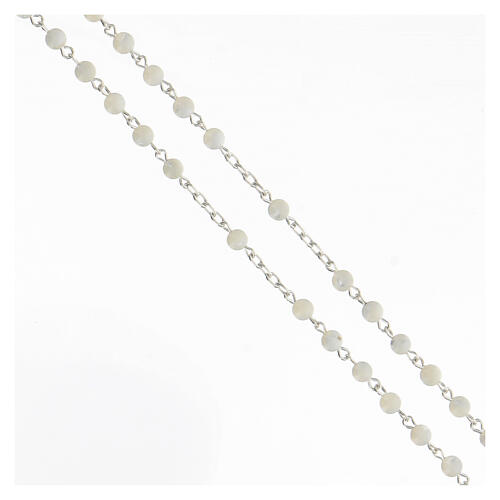 Różaniec z perłami 4 mm, srebro 925 3