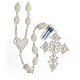 Rosary with mother-of-pearls beads 800 silver s1