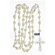 Chapelet argent 800 croix filigrane perles baroques s4