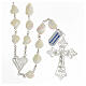 800 silver rosary with baroque pearls filigree cross s1