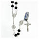 Rosary St Benedict 925 silver black wooden beads 7 mm s1