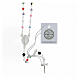 Rosary with beads in multicolour silver 3 mm 925 silver s1