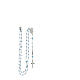 Rosary with beads in light blue strass 3 mm 925 silver s4