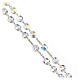 Rosary with beads in crystal 10 mm 925 silver s3