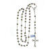 Rosary with beads in coloured crystal 6 mm 925 silver s4