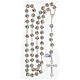 Rosary with beads in coloured crystals 10 mm 925 silver s4
