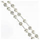 Rosary with beads in white crystal 10 mm 925 silver s3