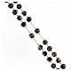Rosary with beads in black glass 6 mm 925 silver s3