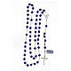 925 silver rosary with faceted royal blue crystal beads 6 mm s4