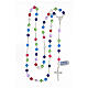 Rosary with beads in multicolour crystal 6 mm 925 silver s4
