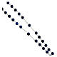 925 silver rosary beads lapis lazuli beads 6 mm tubular cross s3