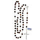 925 silver rosary 6 mm beads tiger's eye crucifix s4