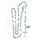 Rosary with aventurine green beads 6 mm 925 silver s4