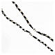 Rosary 925 silver black lanyard hexagonal beads 5 mm with lobster clasp s3